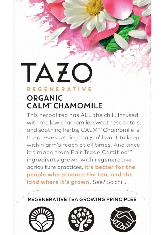 TAZO Organic Calm Chamomile Herbal Tea Bags - Image 4