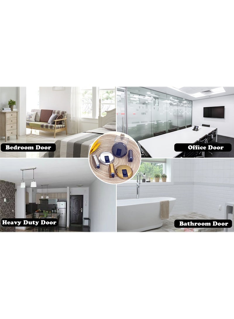 Mechanical Floor Door Stopper Heavy Duty Door Stop for Bottom of Door Strongest Windproof Door Holder to Keep Door Open Catch Nail Free or Screws No Magnetic Doorstop - Image 4