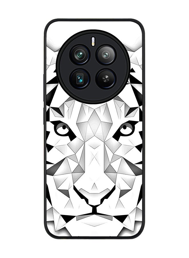 Stylizedd Rugged Black edge case for Realme 12 Pro / Realme 12 Pro Plus 5G, Slim fit Soft Case Flexible TPU Gel Thin Cover -  Poly Tiger - Image 1