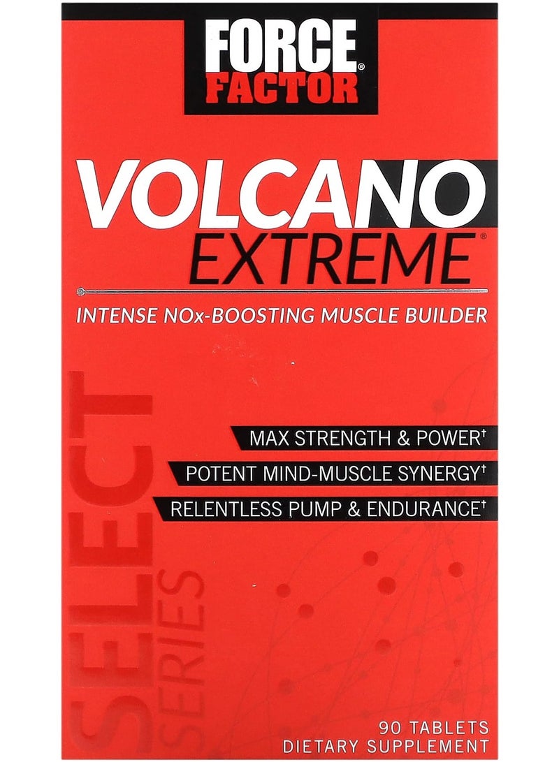 Force Factor Volcano Extreme Intense NOx-Boosting Muscle Builder 90 Tablets