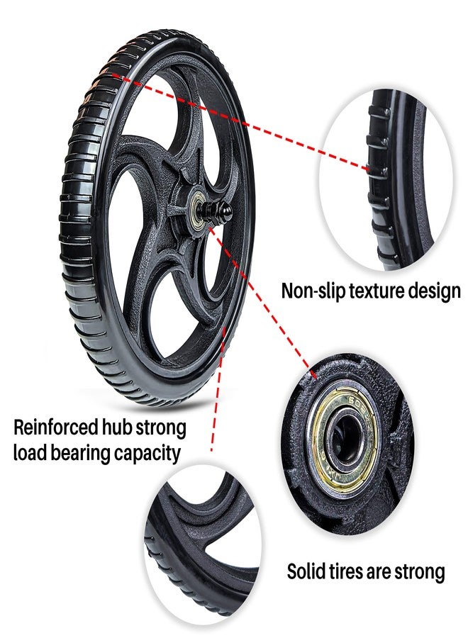 UNLICON Wheelchair Walker Wheels, 8 inches, PVC, Suitable Unlicon Rollator walker, wheelchair,1 pair - Image 3