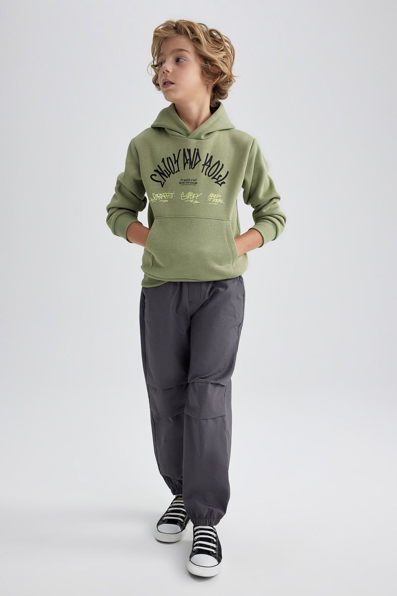 ديفاكتو بنطلون بوبلين اولادي جوجر فيت - Image 3