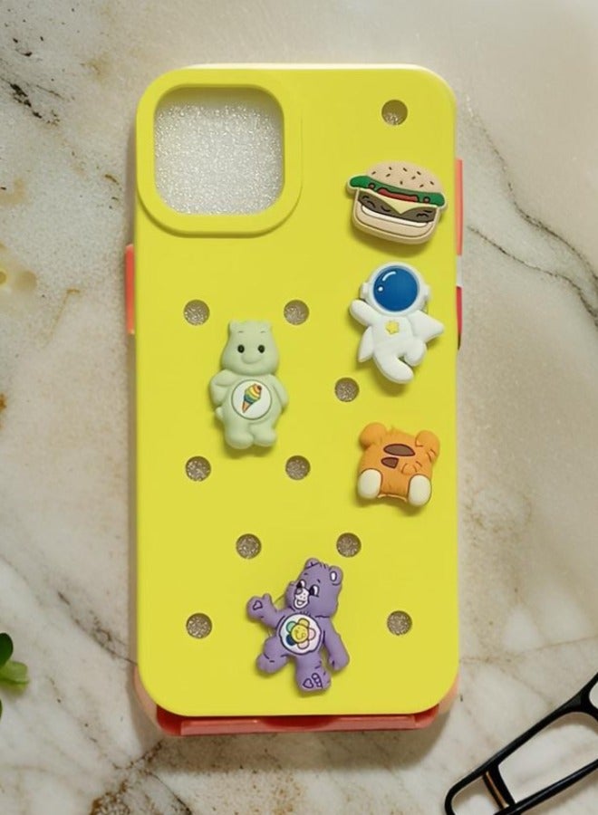 حافظة كاندي بيرز لهاتف آيفون 13/14 حافظة هاتف من السيليكون/غطاء بحجم 6.1 بوصة عناية وقائية - Image 1