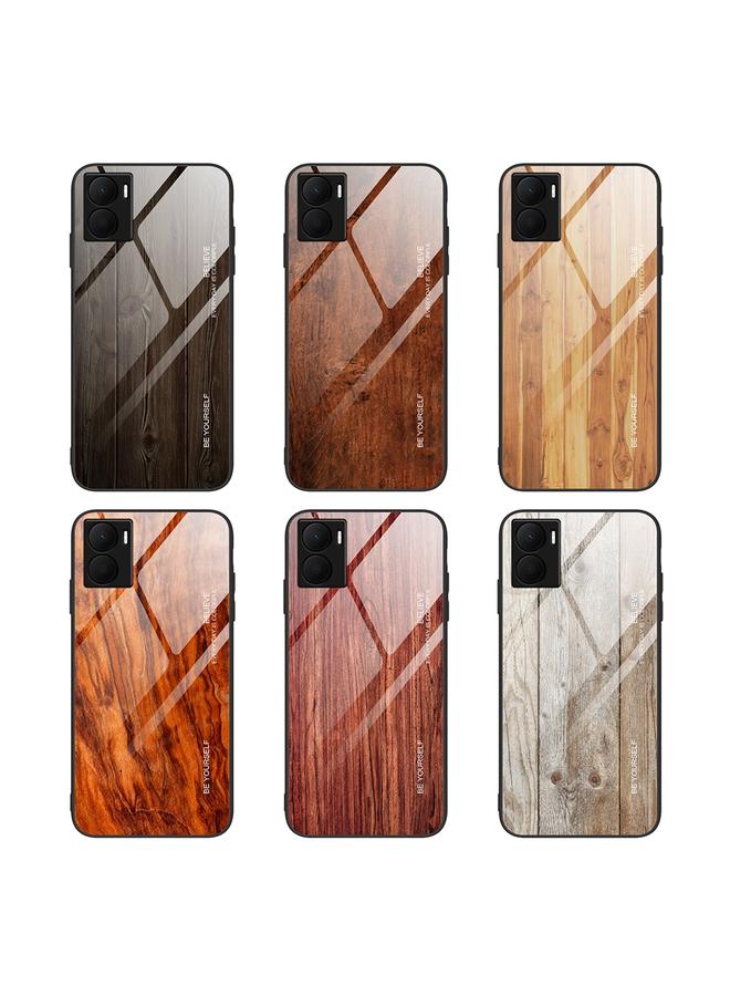 Zaboon Case For Honor Play 40 Plus Wood Grain Glass Phone Case - Image 2