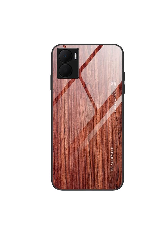Zaboon Case For Honor Play 40 Plus Wood Grain Glass Phone Case - Image 1
