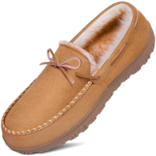 MIXIN Mens Slippers Indoor Outdoor Memory Foam House Shoes Anti-Slip Moccasins Slippers for Men - Image 1
