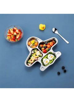 Stainless Steel Divided Meal Plate Tray-4 For Kids, Babies, Toddlers, Baby Feeding Kids Dinner Set With Compartments, Inspiring, Playful Design (Aeroplane) - pzsku/ZB5F1C71B7DCD1A39220EZ/45/_/1733729716/dc0d74e4-86c9-4400-b83c-9ab7edff192c