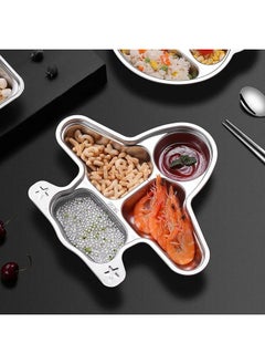 Stainless Steel Divided Meal Plate Tray-4 For Kids, Babies, Toddlers, Baby Feeding Kids Dinner Set With Compartments, Inspiring, Playful Design (Aeroplane) - pzsku/ZB5F1C71B7DCD1A39220EZ/45/_/1733729723/09865725-9092-45ed-af76-224128092f19