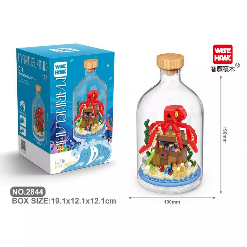 [ Generation] Insects, Marine Animals, Six-One Micro-Particle Ornaments Compatible With Lego Building Blocks Assembled Toys - Image 5
