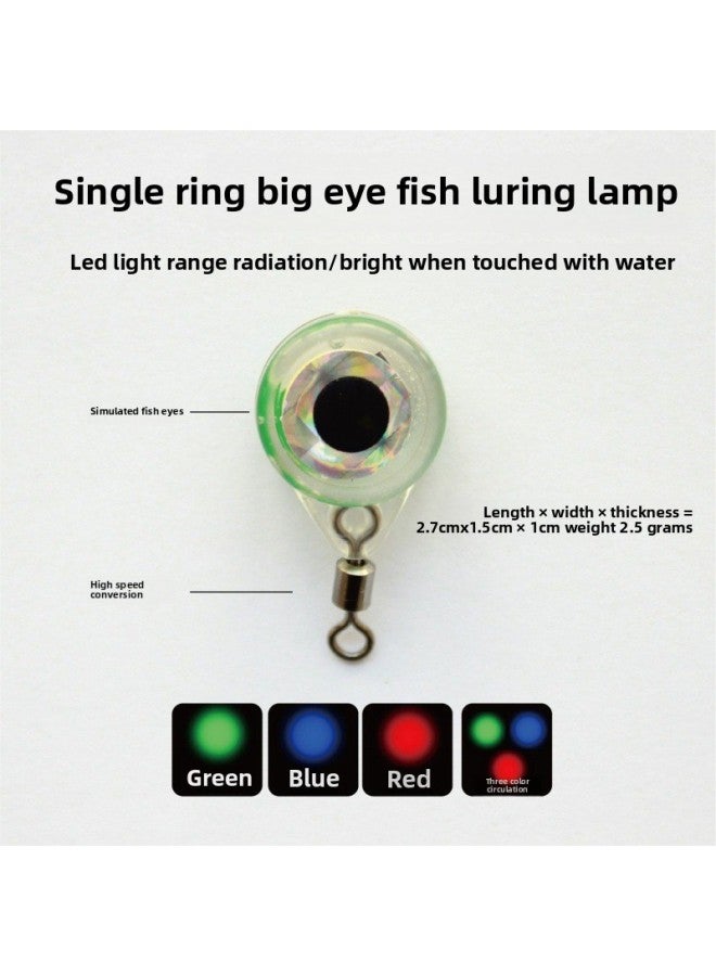 Electronic Fishing Lamp Bright Green Light Enhanced Version Of The Super Long Standby Fishing Lamp Luya Lamp Iron Plate Lamp Button Lamp-Color:Enhanced Big Eye Fishing Lamp-Light Random -1 Pack  - Image 4