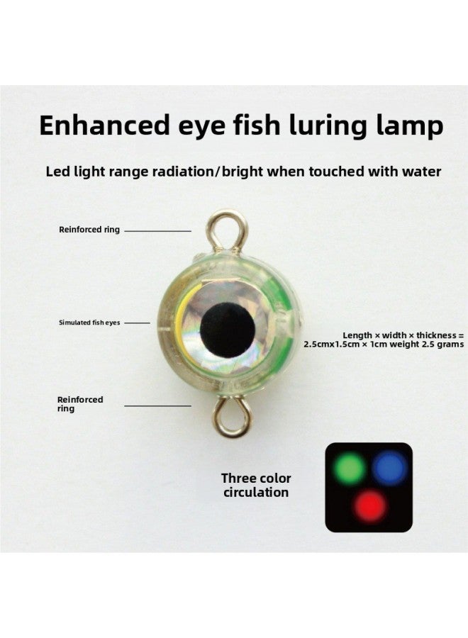 Electronic Fishing Lamp Bright Green Light Enhanced Version Of The Super Long Standby Fishing Lamp Luya Lamp Iron Plate Lamp Button Lamp-Color:Enhanced Big Eye Fishing Lamp-Light Random -1 Pack  - Image 5