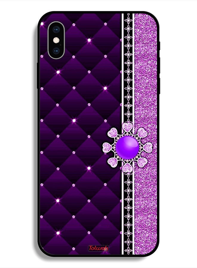 Tolwak Protective Case For Apple iPhone X Glitter Hearts - Image 1