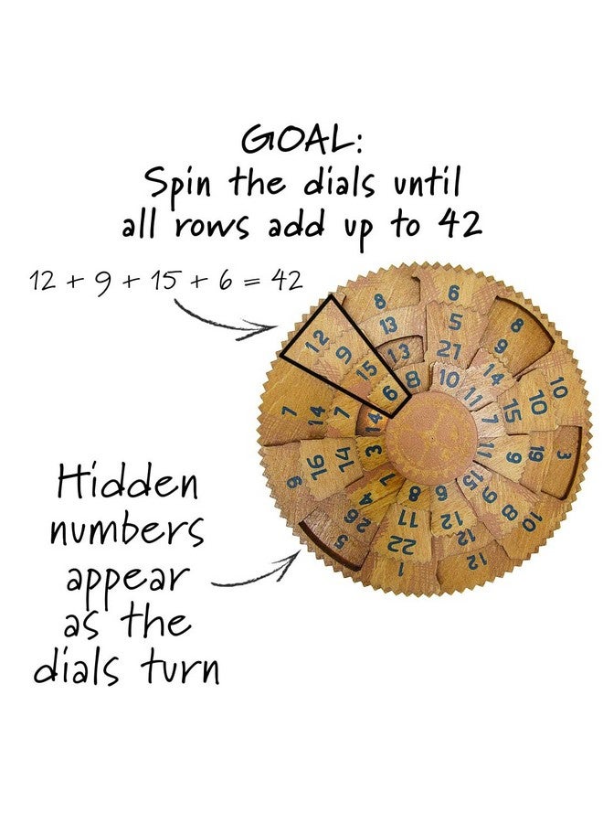 Project Genius Grecian Computer Mechanical Math Puzzle, Wooden Brainteaser Gift For History Buffs And Smart Kids, Teens, And Adults True Genius Series Inspired By The Ancient Antikythera Mechanism - Image 3