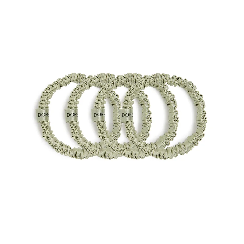 Dore and Rose Scrunchie set 1cm Olive