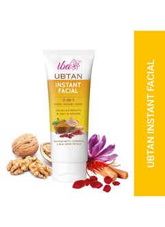 Ubtan Instant Facial 3 In 1 Wash, Scrub & Mask, 100G For All Skin Type With Multani Mitti, Turmeric & Real Rose Petals - pzsku/ZB5F1EF5F3C17B38A4F0CZ/45/_/1735817197/759a0a6e-085e-46c3-beab-f0614327badd