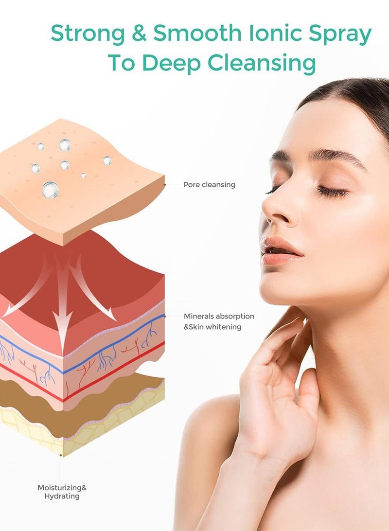 كابتن تيك بخار نانو للوجه ، جهاز ترطيب منزلي ، أدوات العناية الشخصية بالبشرة ، أبيض 11x17x17.5سم - Image 5