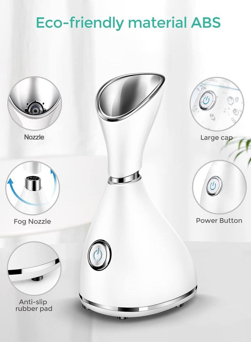 كابتن تيك بخار نانو للوجه ، جهاز ترطيب منزلي ، أدوات العناية الشخصية بالبشرة ، أبيض 11x17x17.5سم - Image 3