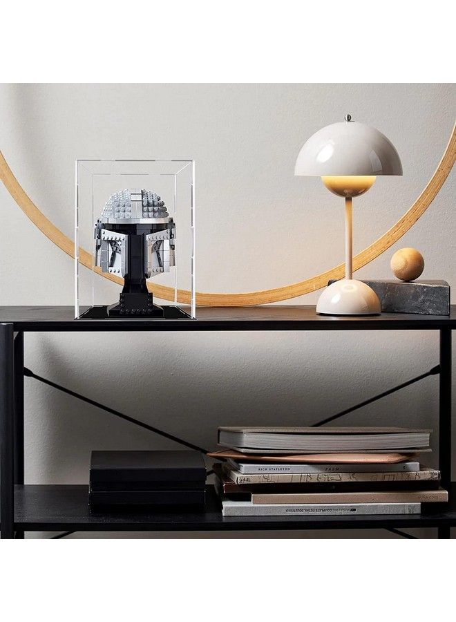WANLIAN Acrylic Display Case For Lego 75304 Darth Vader Helmet Model Set Lego Display Case For Venom Helmet 76187Lego Batman Cowl 76182Helmet 75277 And 75276 75305 75327 75343(No Model Set Included) Black - Image 5