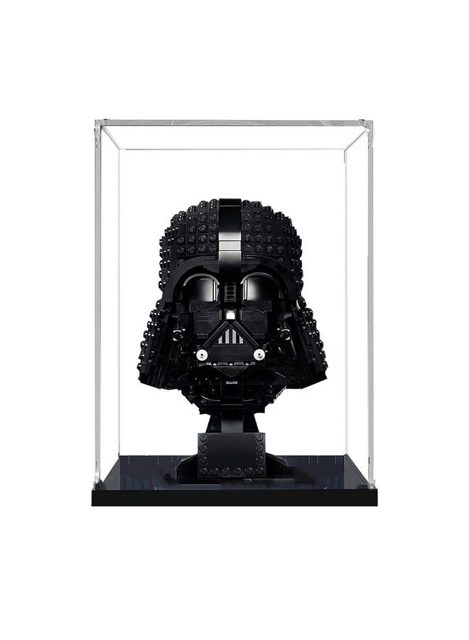 WANLIAN Acrylic Display Case For Lego 75304 Darth Vader Helmet Model Set Lego Display Case For Venom Helmet 76187Lego Batman Cowl 76182Helmet 75277 And 75276 75305 75327 75343(No Model Set Included) Black - Image 1