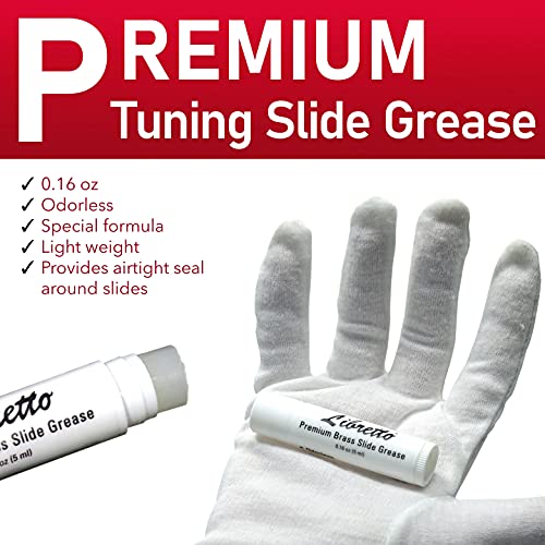 Libretto Low Brass ALL-INCLUSIVE Cleaning Kit with Instructions: Valve Oil + Slide Grease + Cleaning Cloth + Mouthpiece/Valve/Bore Brushes. A Great Gift for Tuba, Euphonium, Baritone, Sousaphone &More - Image 5