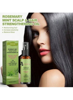 EELHOE Rosemary Mint Scalp & Hair Strengthening Oil, Stop Hair Loss Hair, Thinning Treatment Hair Growth Oil for Women & Men, Rosemary Oil for Hair Growth & Skin Care, Face, Dry Scalp Treatment, Hair Growth Serum for Thicker Longer Fuller Healthier Hair, Natural Organic Hair Oil 60ml  - Image 4