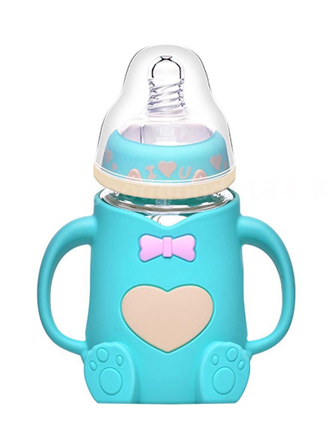 NIBEMINENT Bear Shaped Wide Neck Feeding Bottle 240ml 