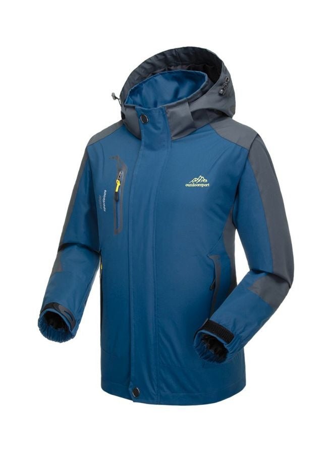 Generic Waterproof Jacket Windproof Raincoat Sportswear Outdoor Hiking Traveling Cycling Sports Detachable Hooded Coat for Men  - Image 3