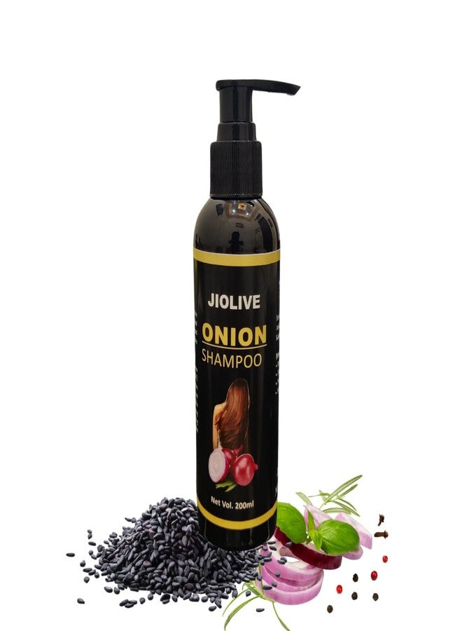 JIOLIVE Homemade Onion shampoo for Men and Women - Natural Hair Care for Strong and Beautiful Tresses | Onion Shampoo for Hair Growth & Hair Fall Control - 200ML - Image 2