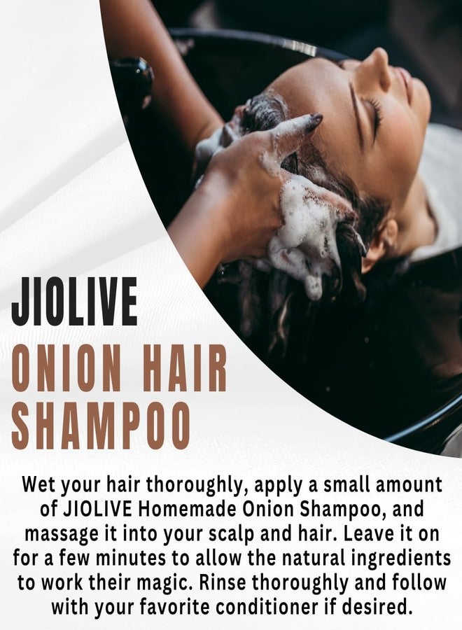 JIOLIVE Homemade Onion shampoo for Men and Women - Natural Hair Care for Strong and Beautiful Tresses | Onion Shampoo for Hair Growth & Hair Fall Control - 200ML - Image 5