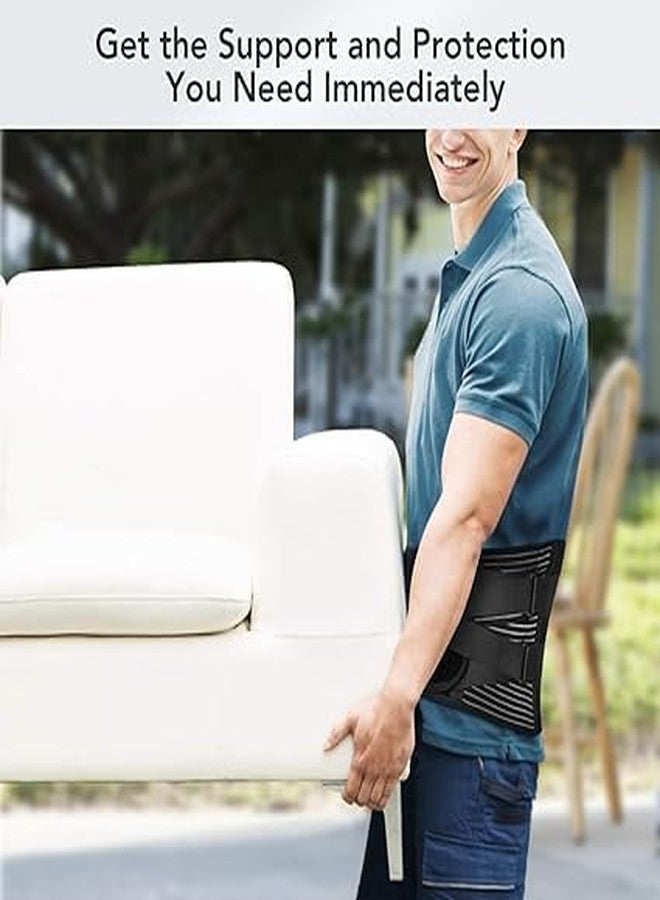 QP360 Lumber Sacral Belt for Lower Back Pain Relief LS belt with four Aluminium plates & Adjustable Back support for Men & Women Universal (Compatible Waist Size -Small,Medium,Large,XL) - Image 4