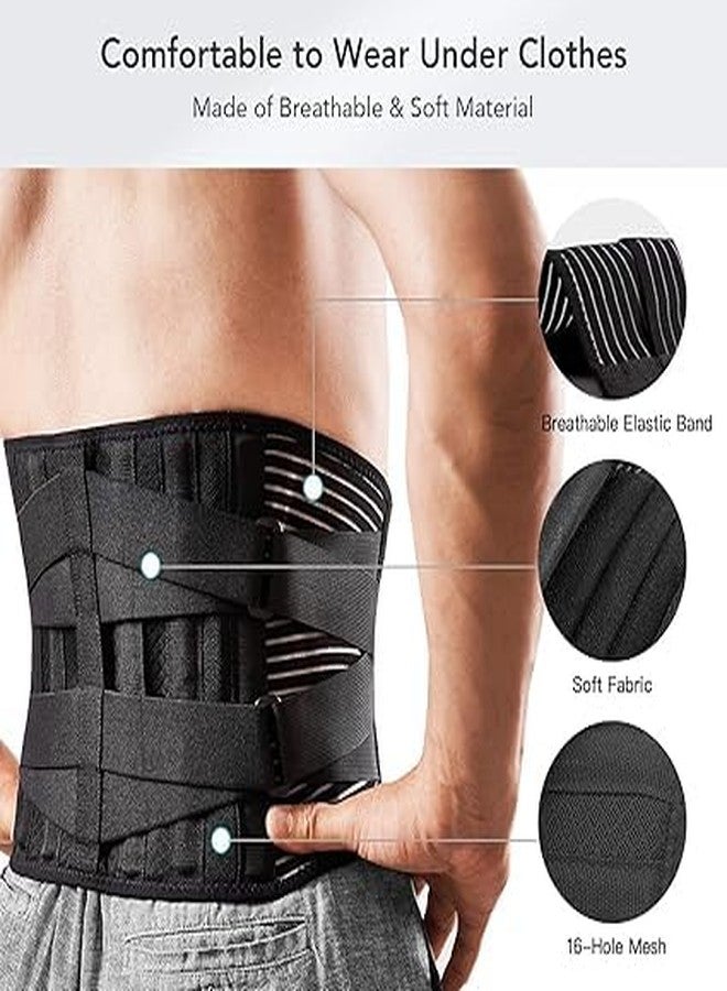 QP360 Lumber Sacral Belt for Lower Back Pain Relief LS belt with four Aluminium plates & Adjustable Back support for Men & Women Universal (Compatible Waist Size -Small,Medium,Large,XL) - Image 3