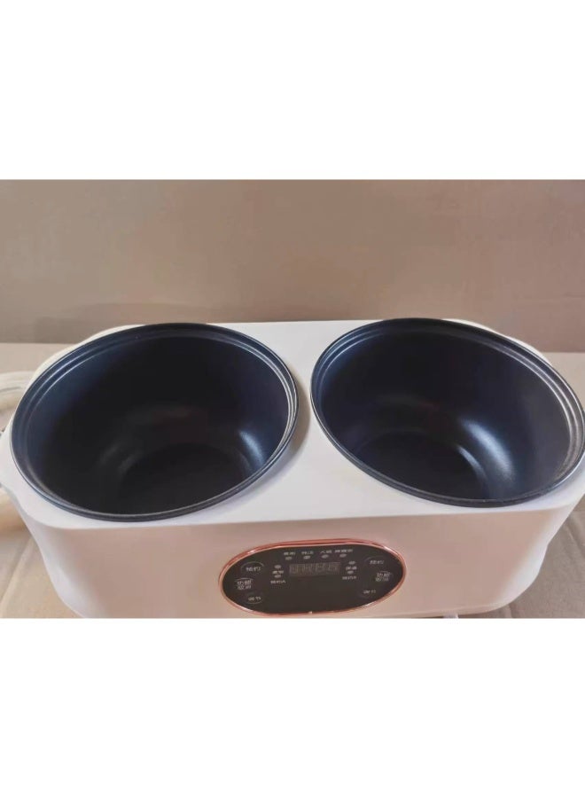 Denx Dual-Pot Digital Heating Unit with Smart Temperature Control & Transparent Lids – Compact Professional Melting & Warming Appliance - Image 4