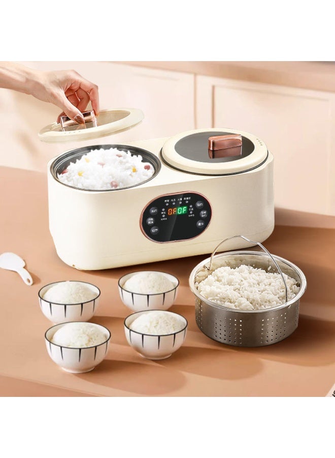 Denx Dual-Pot Digital Heating Unit with Smart Temperature Control & Transparent Lids – Compact Professional Melting & Warming Appliance - Image 2