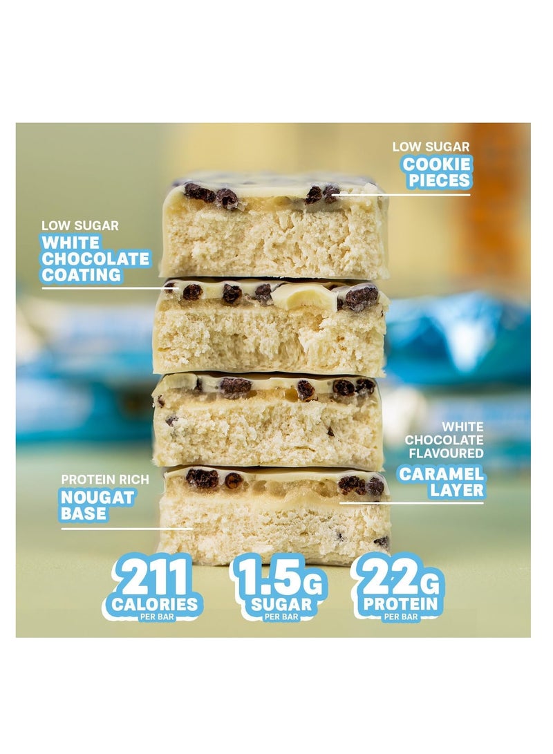 جريناد لوح كوكيز الشوكولاتة البيضاء عالي البروتين ومنخفض السكر، عبوة من 12 قطعة، 60 جرام - Image 3