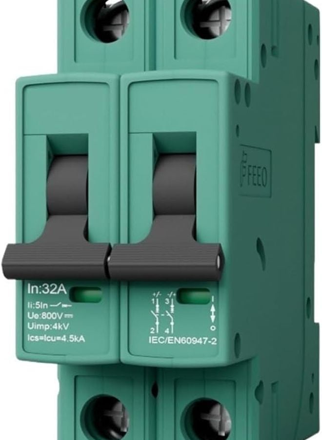 25A 800V DC Mini Circuit Breaker MCB For PV Solar System FPV 63 - Image 1