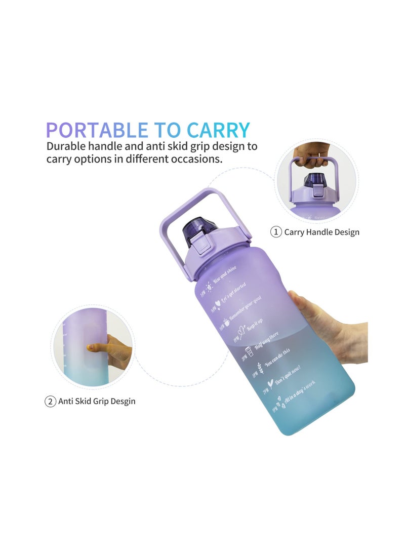 Cool Baby COOLBABY 2l Purple Water Bottle With Straw And Handle  - Image 5