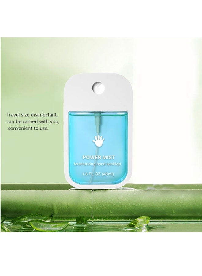POWER Power Mist Hydrating Hand Sanitizer Spray, 1.3 FL OZ (45ml), Portable with Aloe Barbadensis Leaf Extract and Citrus Limon Peel Oil, Gentle on Skin for Daily Hand Hygiene - Image 4