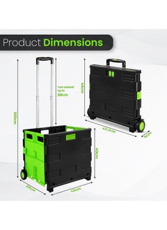 Home Smart Home Smart Foldable Carts Grocery Heavy Duty Outdoor Trolley Shopping Carts with Push Handle  - Image 3