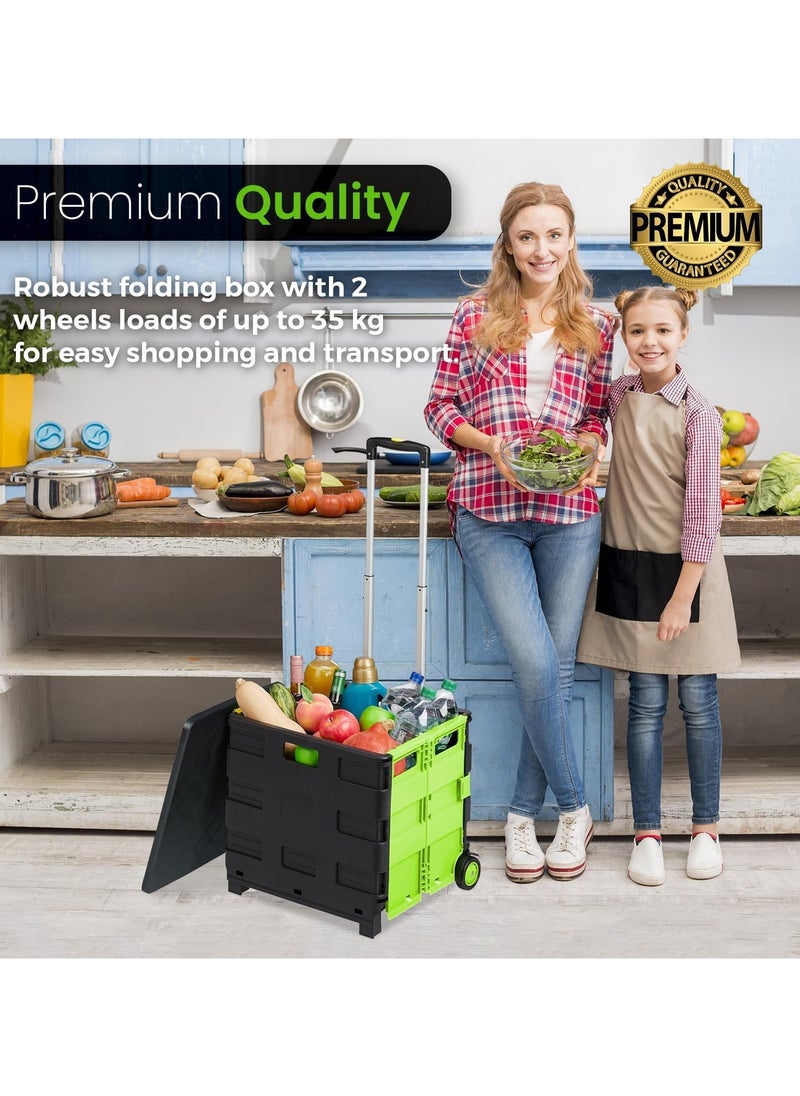 Home Smart Home Smart Foldable Carts Grocery Heavy Duty Outdoor Trolley Shopping Carts with Push Handle  - Image 4