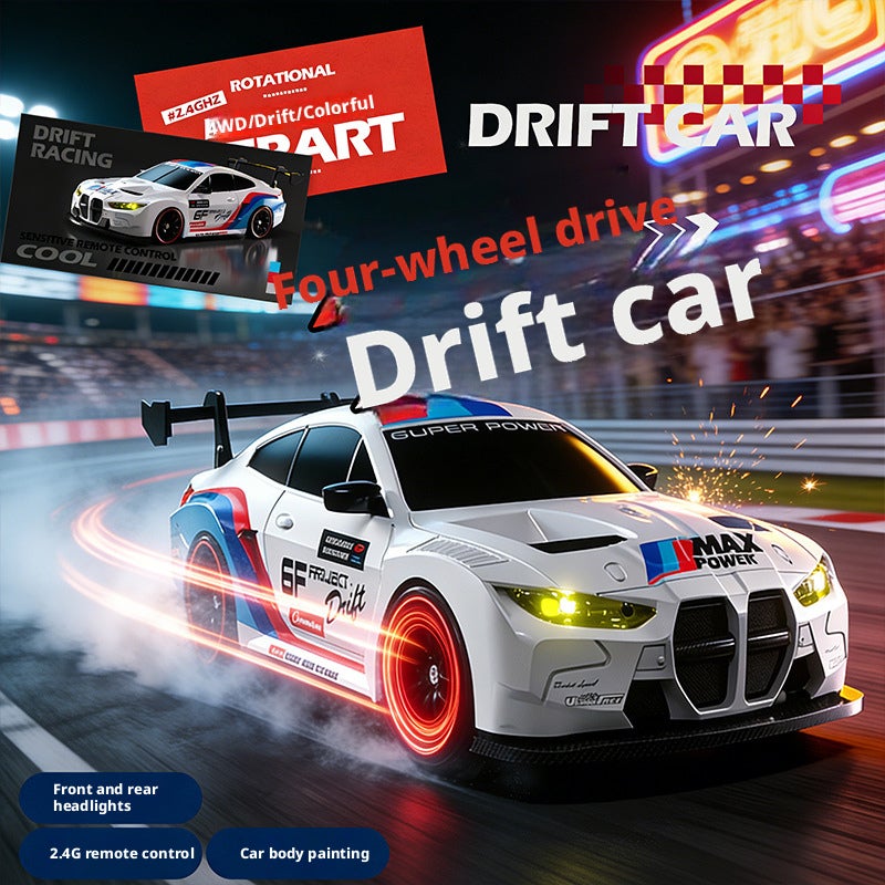 High-Speed RC Car BMW M4 GT3 4WD Drift Racing Car Toy for Kids - Image 4