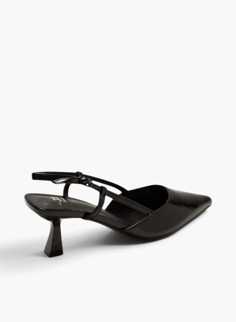Bata Black Pointed Slingback Heel Sandals for Women | Best Price UAE