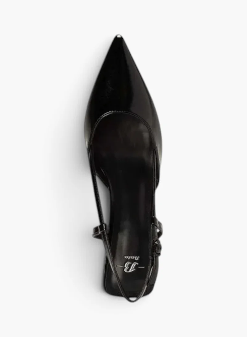 Bata Black Pointed Slingback Heel Sandals for Women | Best Price UAE