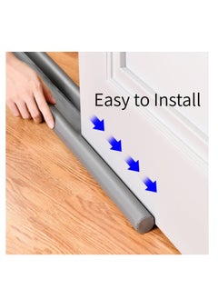 NIBEMINENT Door Draft Stopper, 1 Pcs Under Draught Excluder, Noise Blocker Prevent Bugs Coming Excluder for Bottom of Keeping Warm  - Image 4