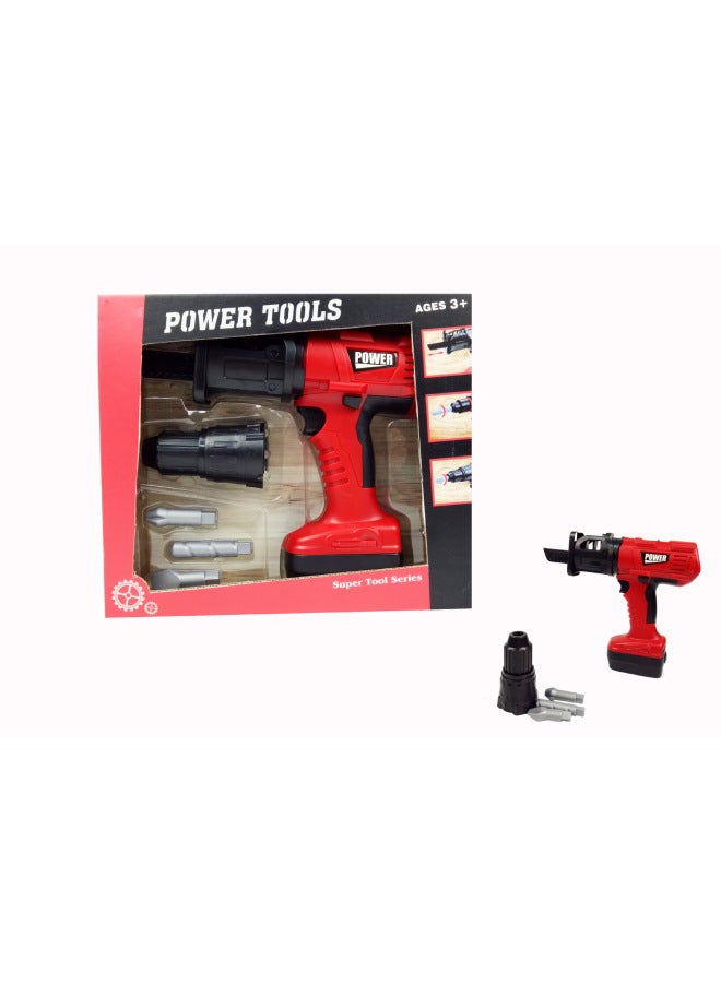【Meng Xiaodi】 Boys Simulation Maintenance Electric Inertia Tools Pocket Set Manufacturers Directly Supply Play Toys-Color:5PCs Simulation Power Tool - Image 1