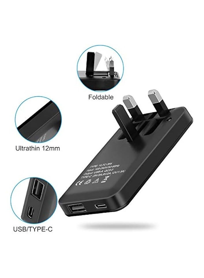 YILONG Quick Charge 3.0 18W USB Wall Charger, with Dual Ports & Foldable Plug - Image 3