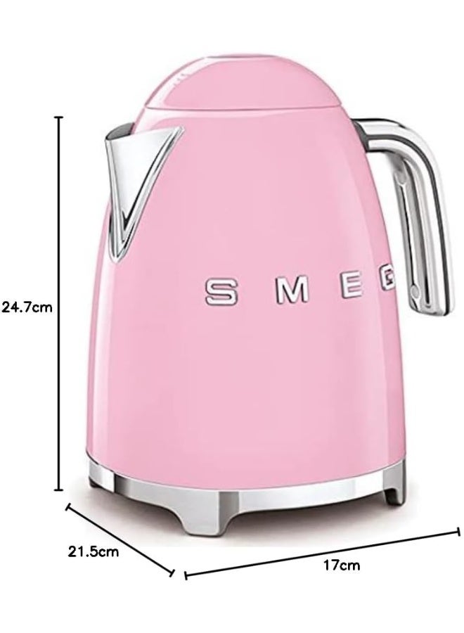 Smeg KLF03PKUK, 50'S Retro Style Kettle 1.7 L 2400 W KLF03PKAU Pink/Silver - Image 5