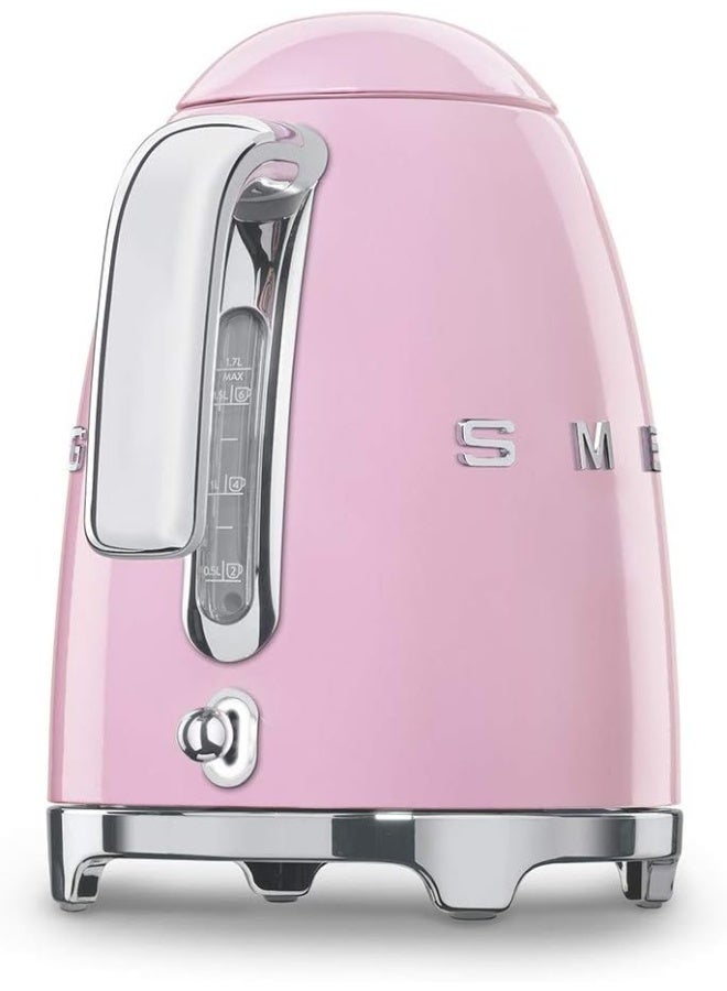 Smeg KLF03PKUK, 50'S Retro Style Kettle 1.7 L 2400 W KLF03PKAU Pink/Silver - Image 4
