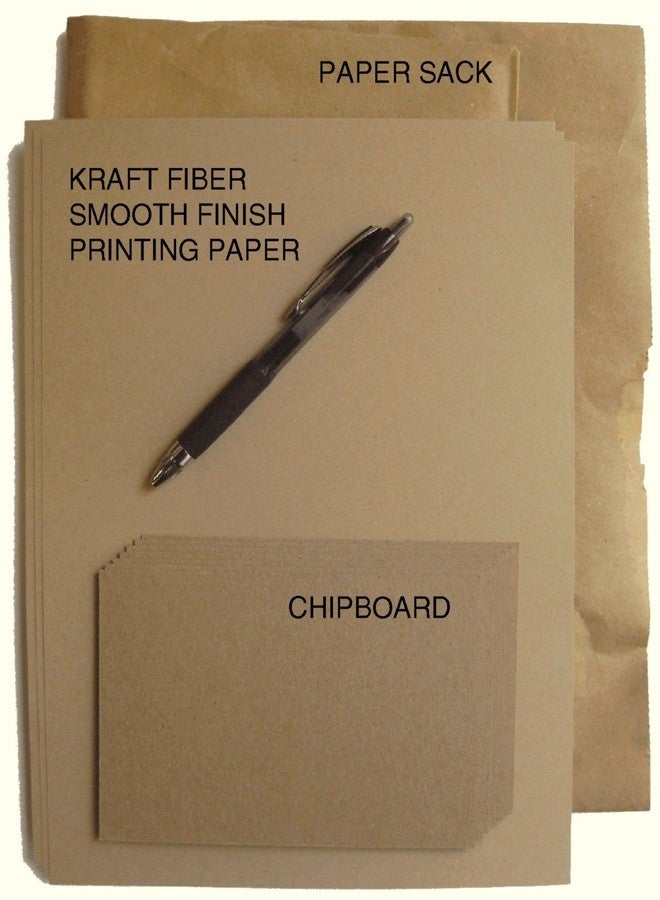 ThunderBolt Paper 100 Brown Kraft Fiber 80# Cover Paper Sheets - 8.5" X 11" (8.5X11 Inches) Standard Letter|Flyer Size - Rich Earthy Color with Natural Fibers - 80lb/pound Cardstock - Smooth Finish - Image 3