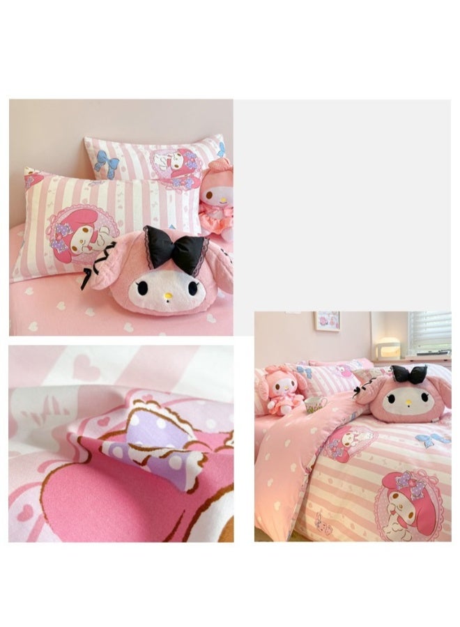 مجموعة ملاءات قطنية مريحة 4 قطع هدية يوم الأطفال هدية عيد ميلاد 200X230 سم - Image 2