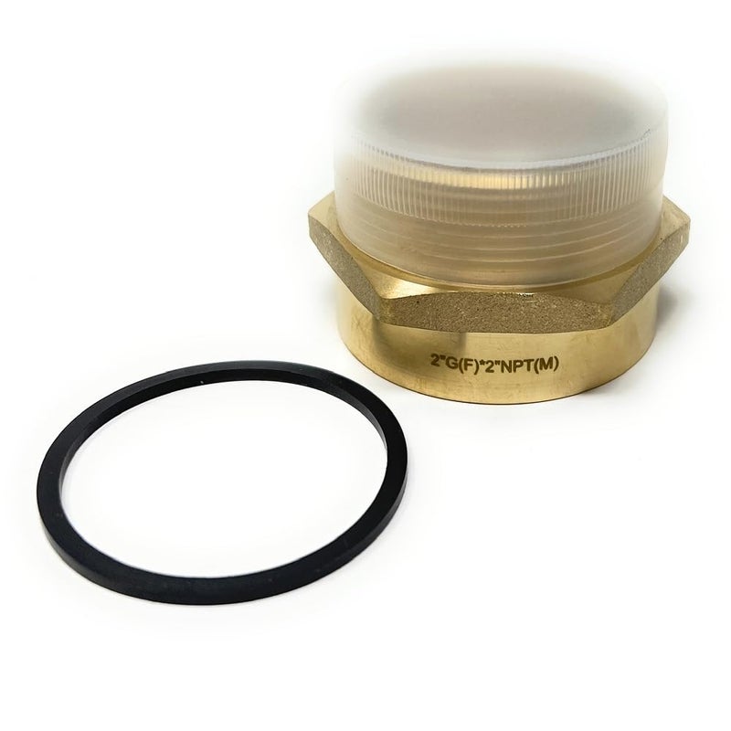 Cascada Showers G Thread British BSPP Female to NPT Thread Male Pipe Fitting Adapter LeadFree 2 x 2 - Image 2